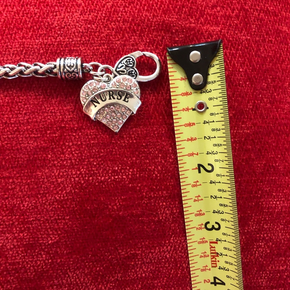 Silver Heart Nurse Charm Bracelet - Picture 7 of 8